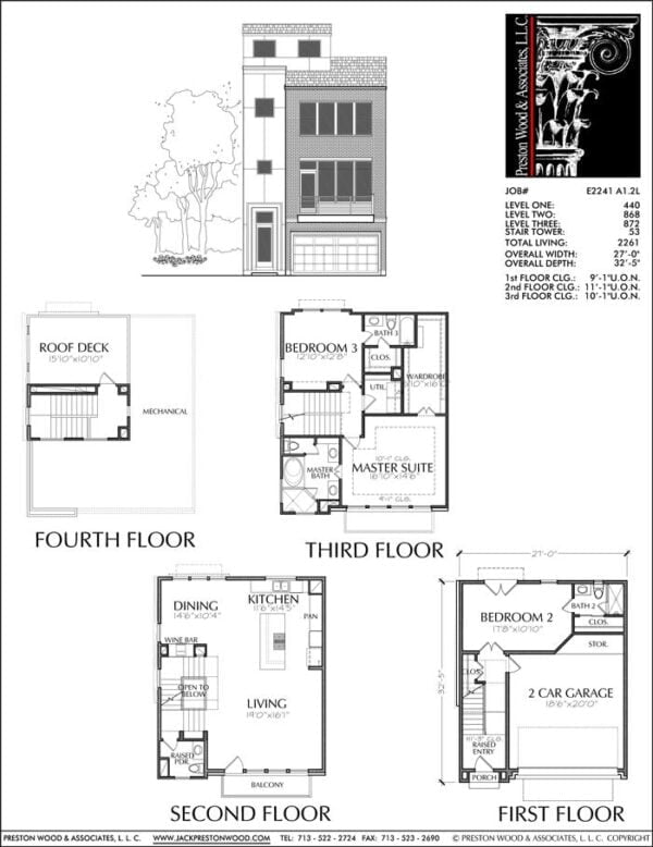 Townhouse Plan E2241 A1.2