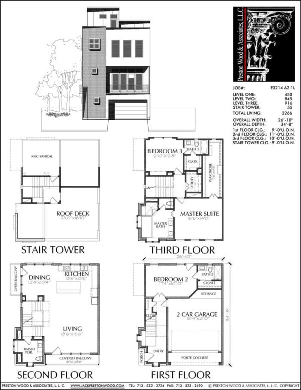 Townhouse Plan E3214 A2.1