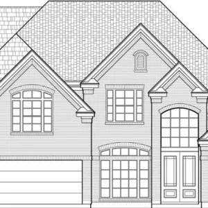 Two Story House Plan C7266