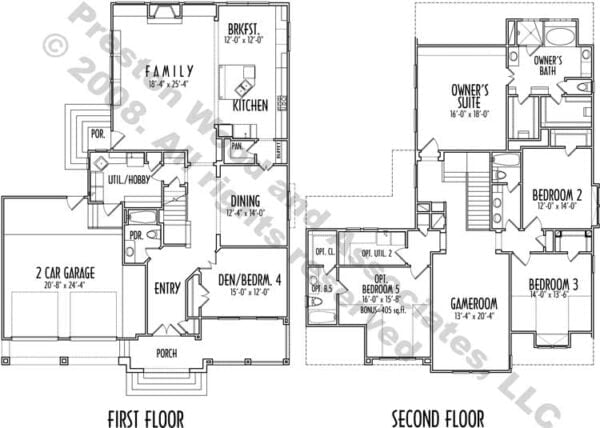 Two Story House Plan D0098