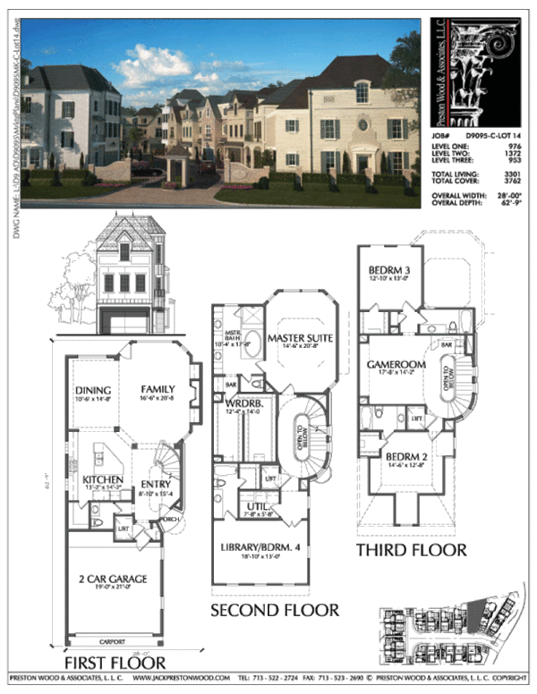 Townhouse Plan D9095 C LOT-14