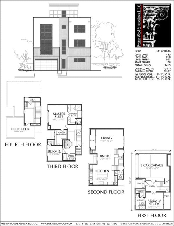 Townhouse Plan E1197 B1.1