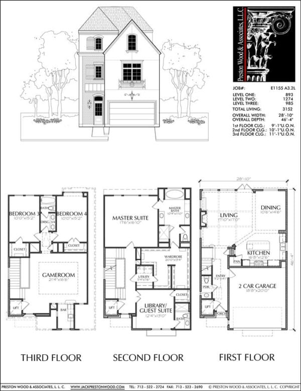 Townhouse Plan E1155 A3.2