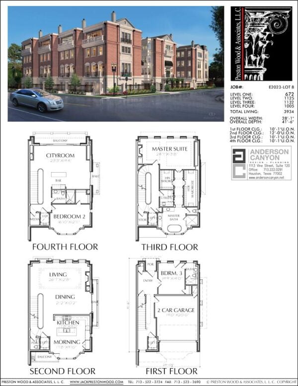 Townhouse Plan E2023 Lot 8