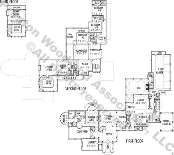 Two Story House Plan C8177