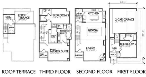 Townhouse Plan D7009-1