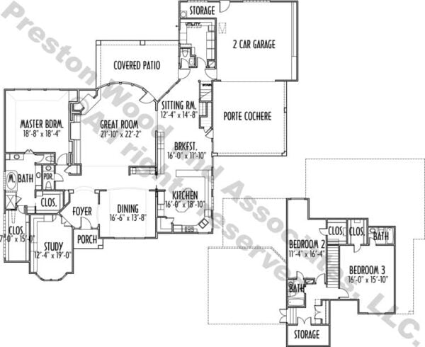 Two Story House Plan C5167