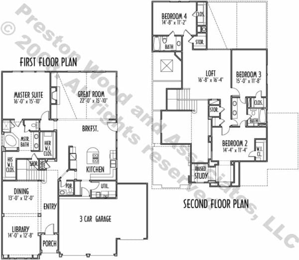 Patio House Plan C9200