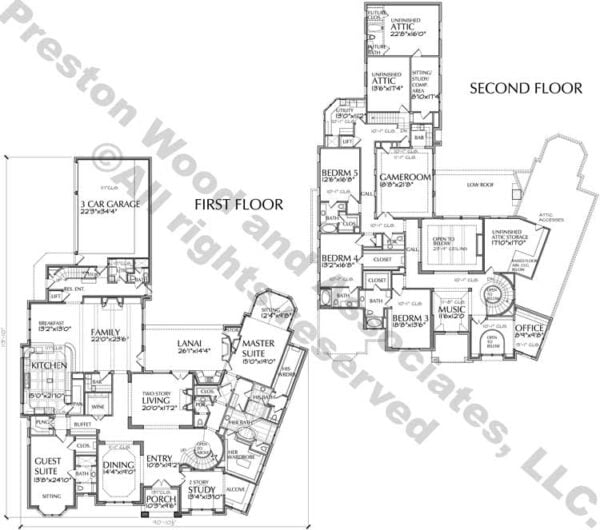 Two Story House Plan D6258