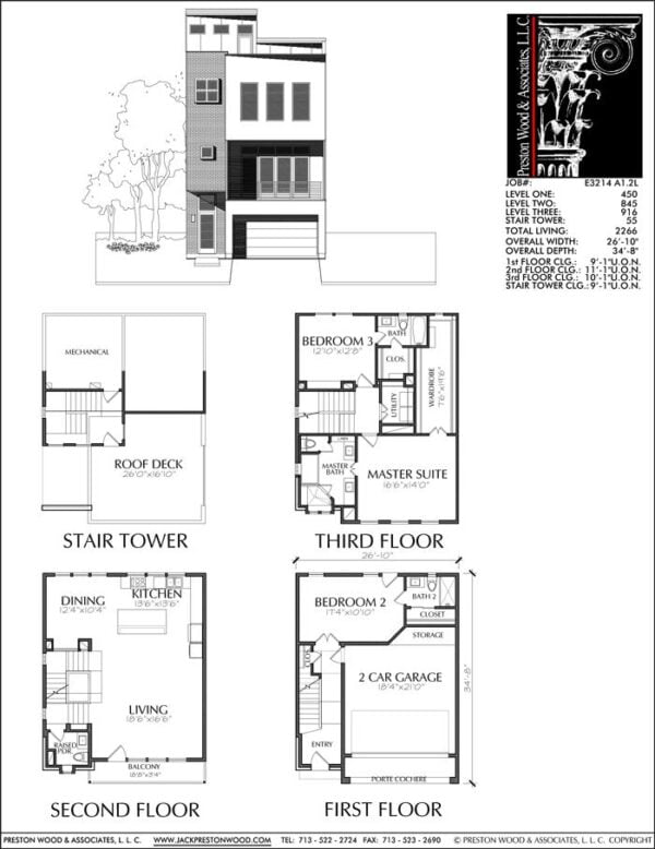 Townhouse Plan E3214 A1.2