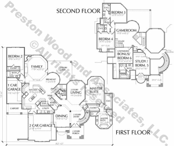 Two Story House Plan D1101