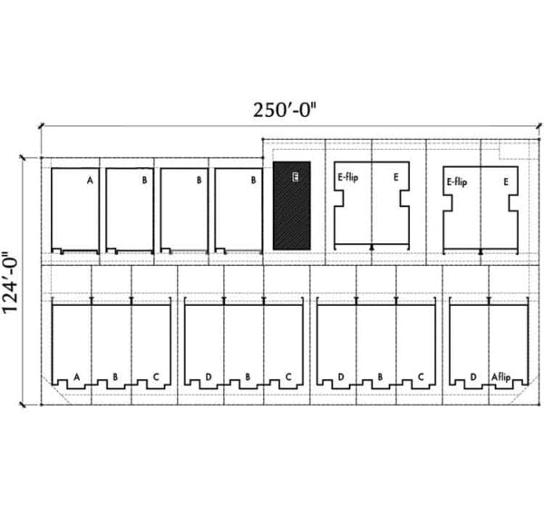 Townhouse Plan D7033 E