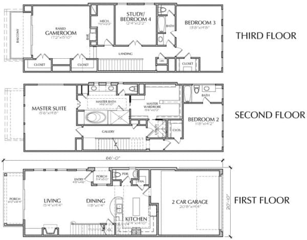 Townhouse Plan E1116