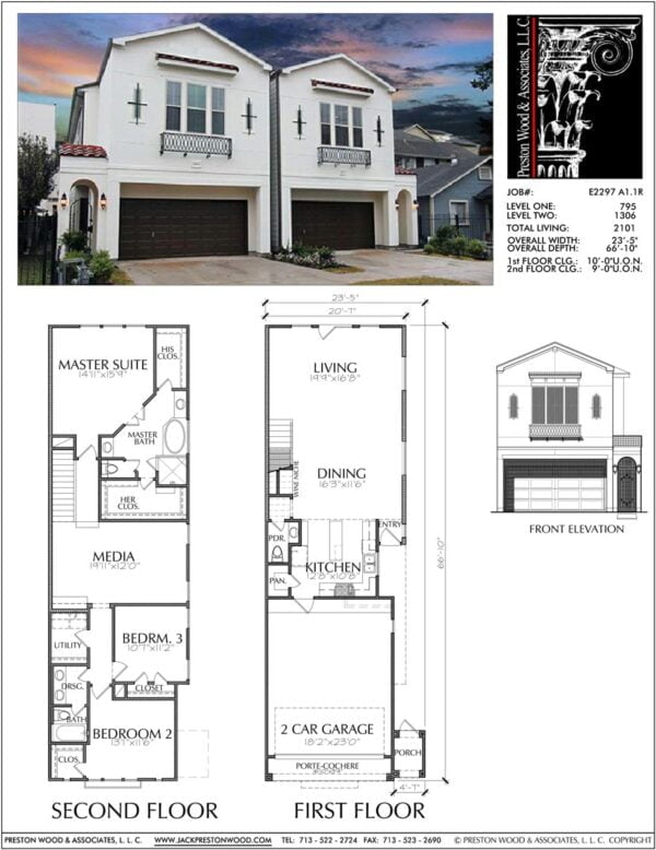 Townhouse Plan E2297 A1.1