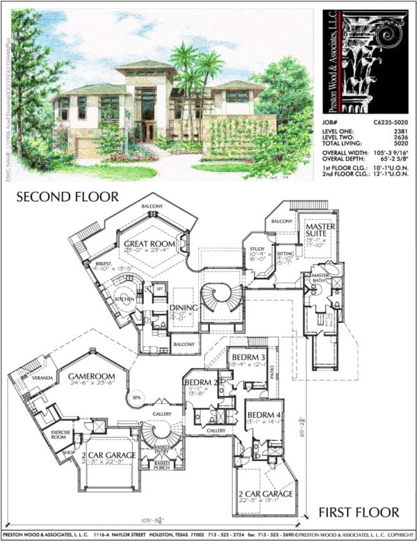 Two Story Home Plan C6235