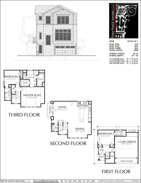 Townhouse Plan E2104 A2.1