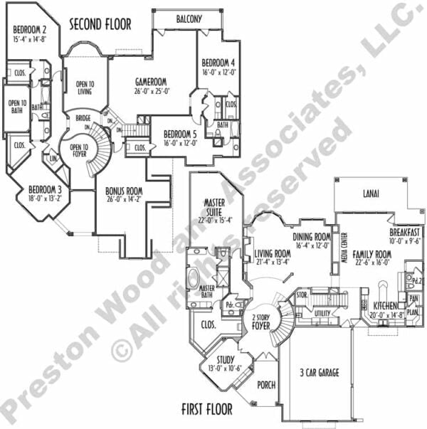 Two Story House Plan C8192