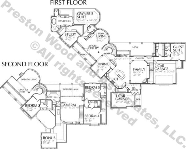 Two Story Home Plan D1160