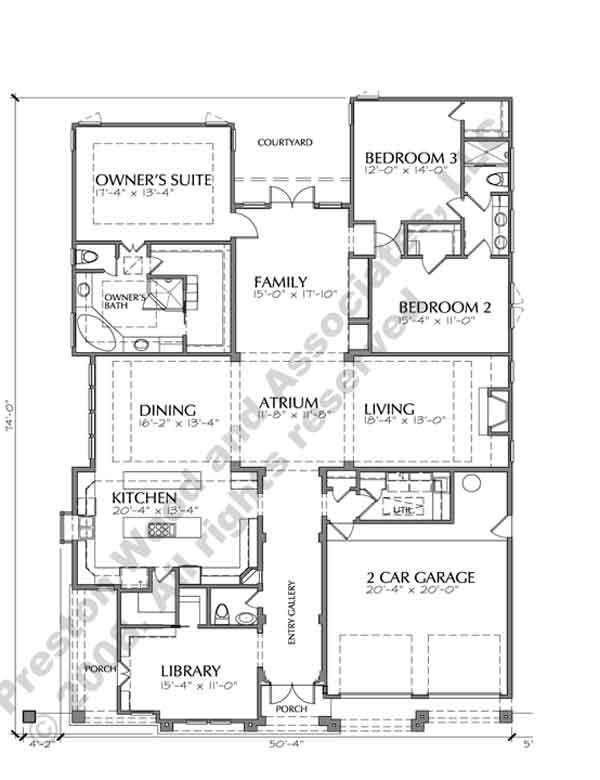 One Story Home Plan C9229