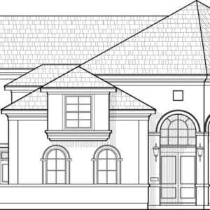 Two Story House Plan C7307