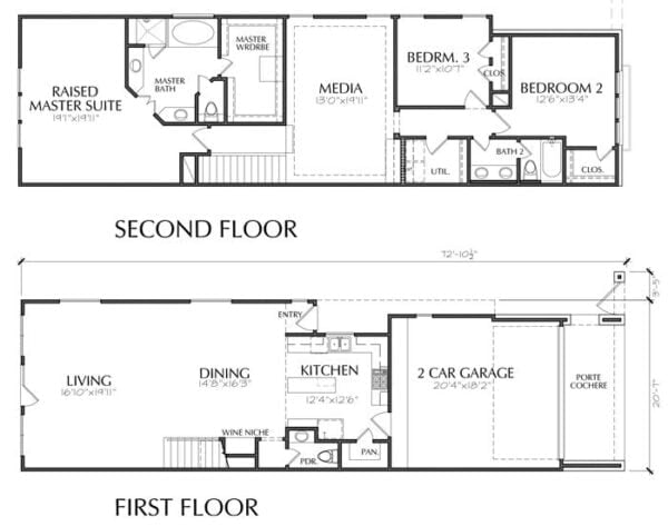 Townhouse Plan E2284 A1.1R