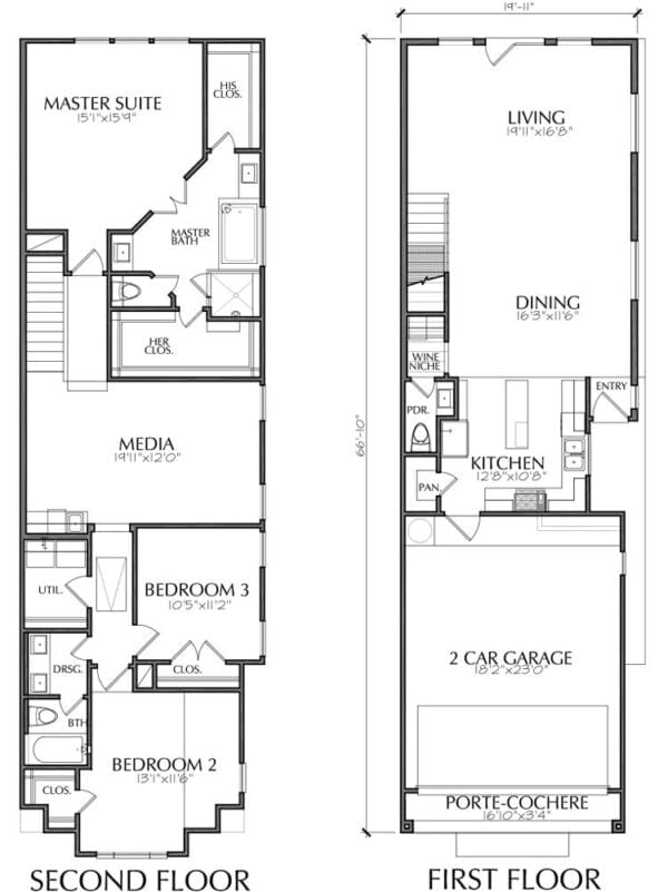 Townhouse Plan E3088 A2.1R