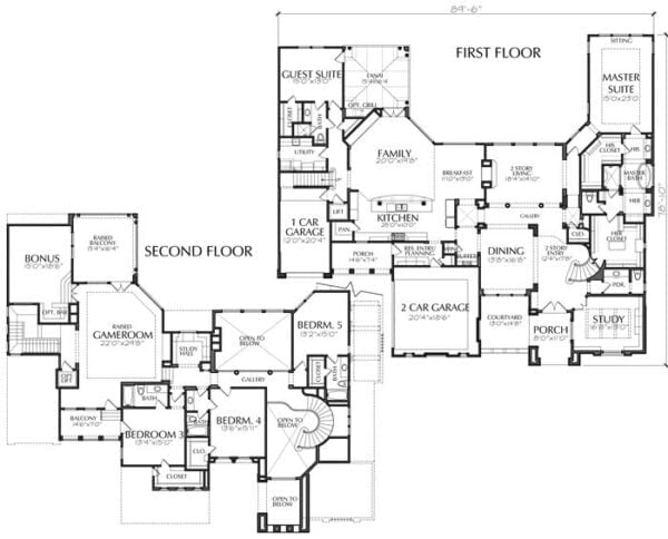 Two Story House Plan D4197