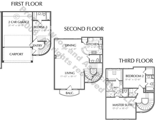 Townhouse Plan D3016 u2