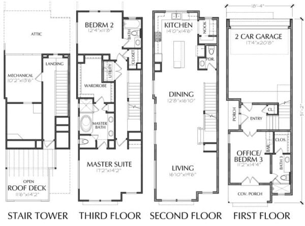 Townhouse Plan E1102 D1.1