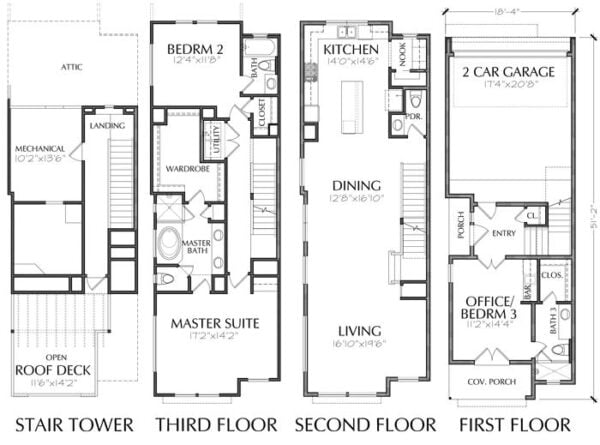 Townhouse Plan E1102 D1.1