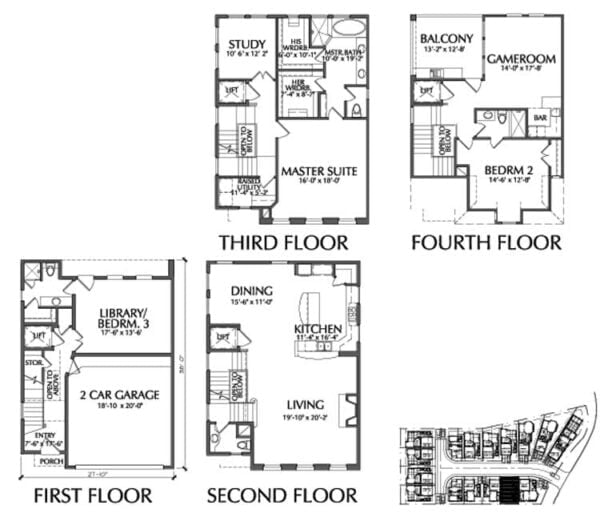 Townhouse Plan D9095 G LOT-2