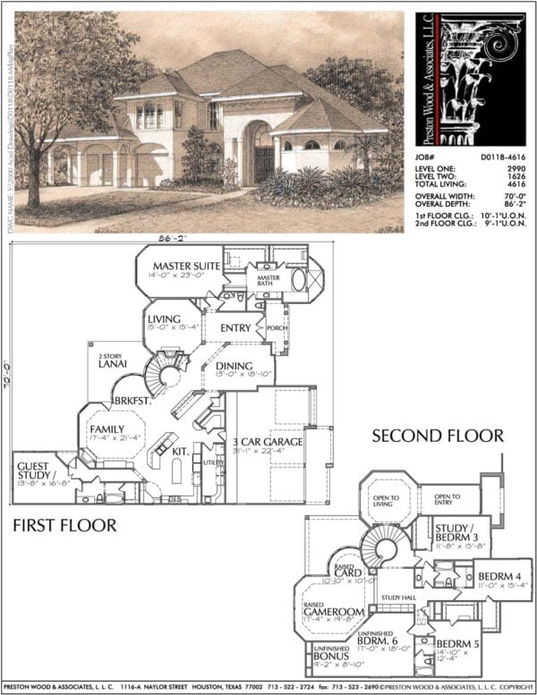 Two Story Home Plan D0118