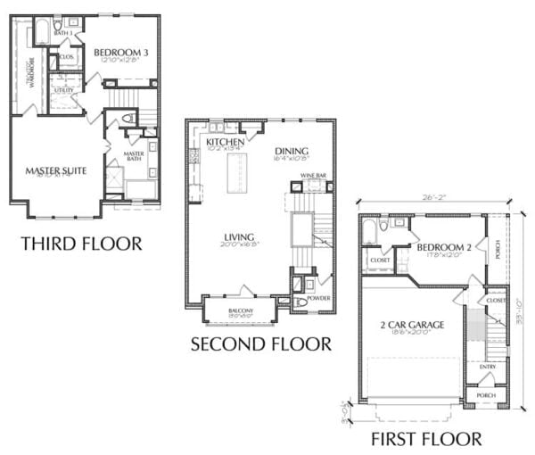 Townhouse Plan E1208 A2.1