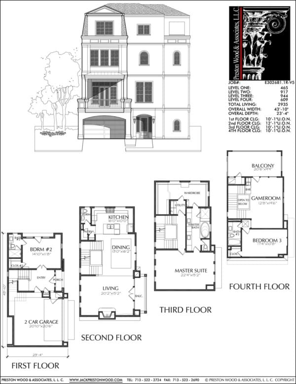 Townhouse Plan E3026 B1.1R