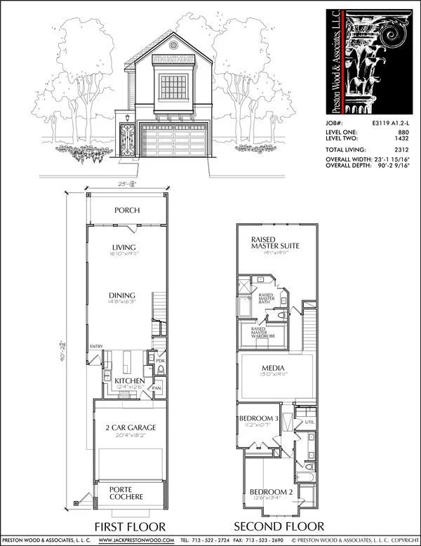 Townhouse Plan E3119 A1.2