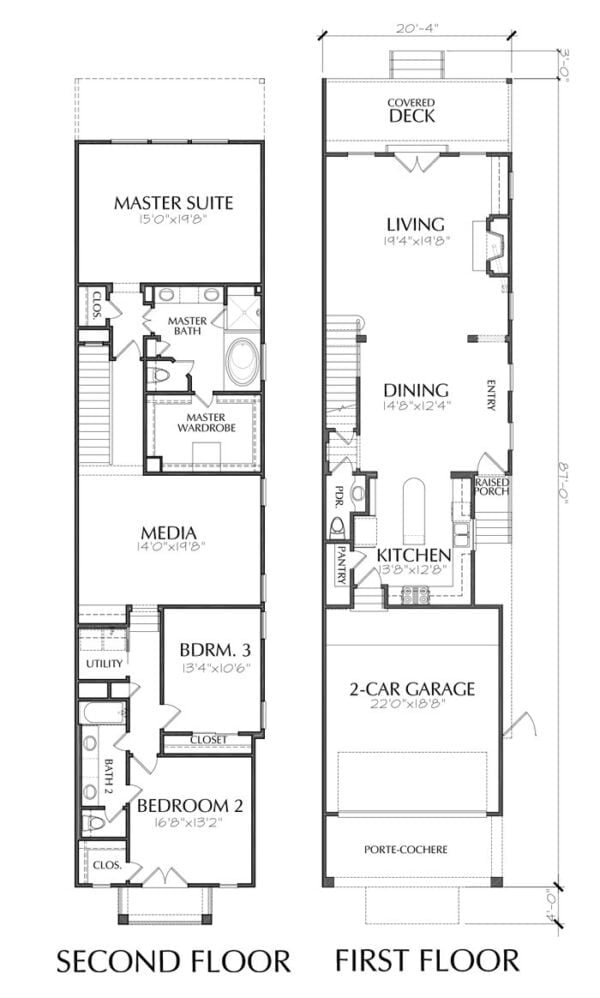 Townhouse Plan E1169 A1.2