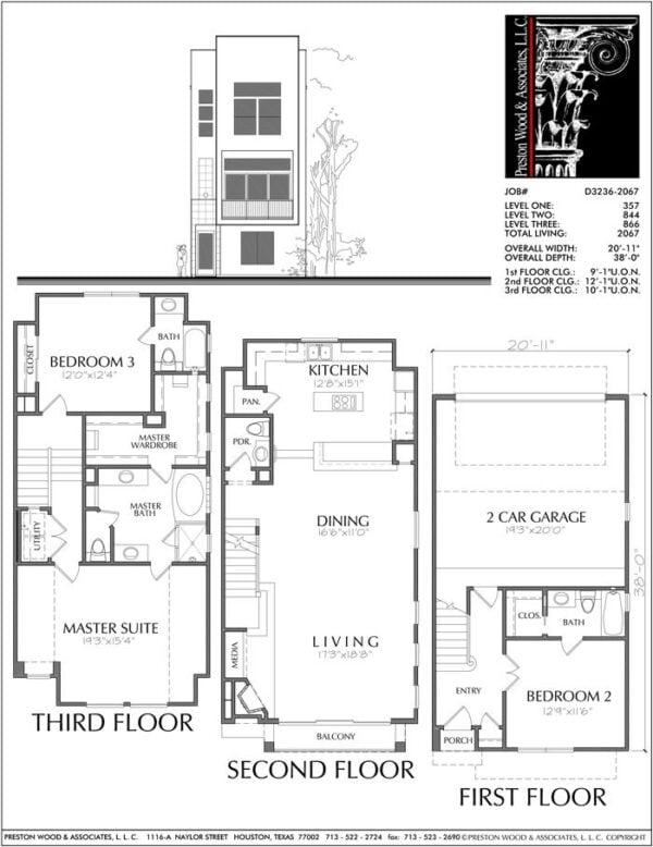 Townhouse Plan D3236-2067