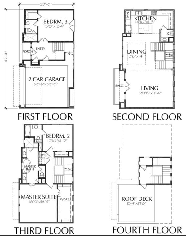 Townhouse Plan E2118 B1.1