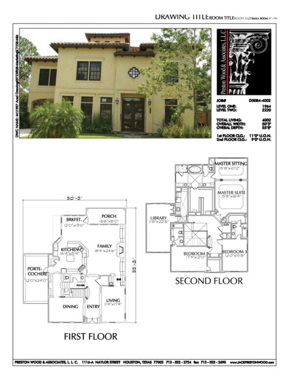 Two Story House Plan D5084