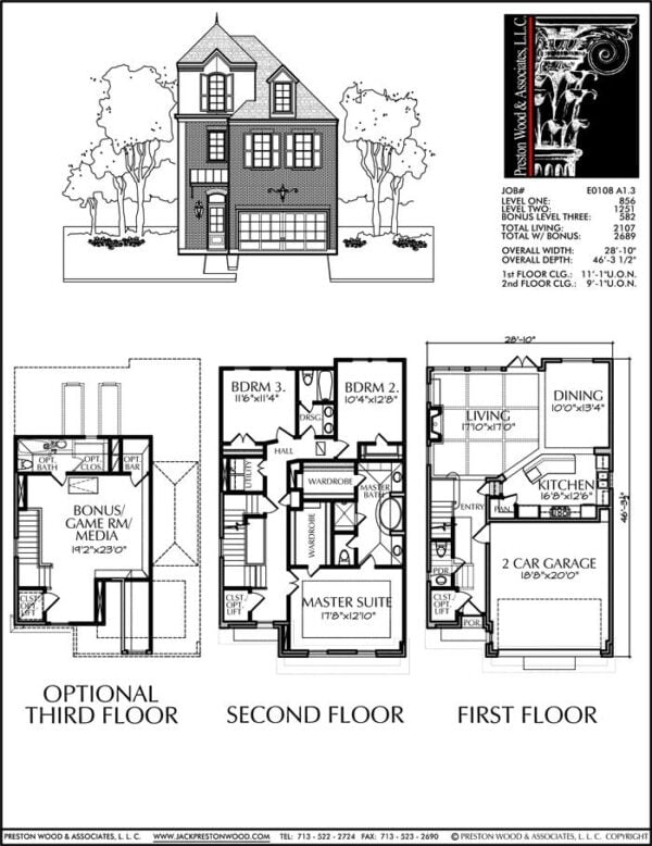 Townhouse Plan E0108 A1.3