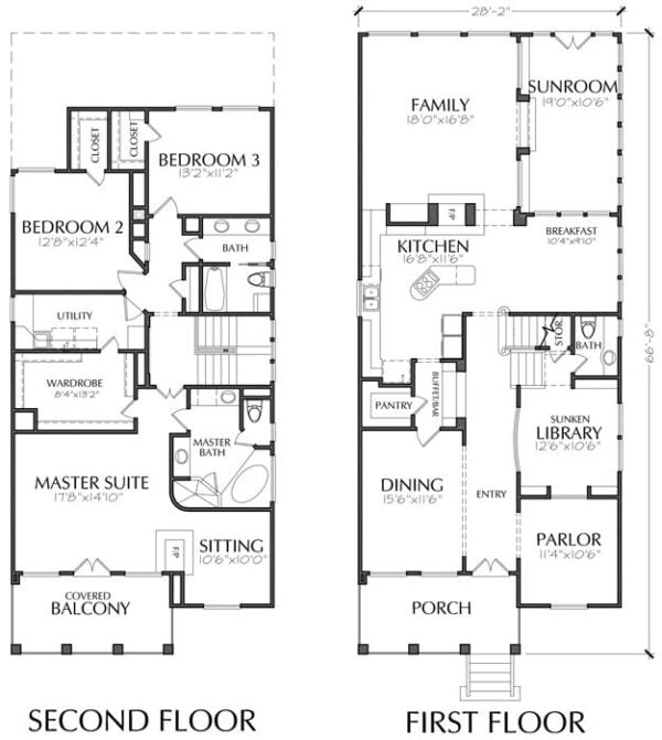 Urban House Plan C8120