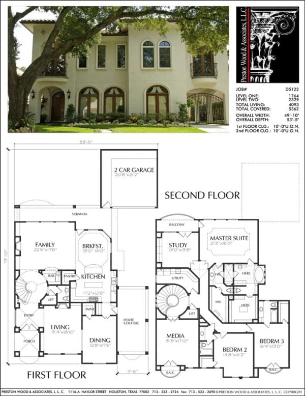Two Story House Plan D5122