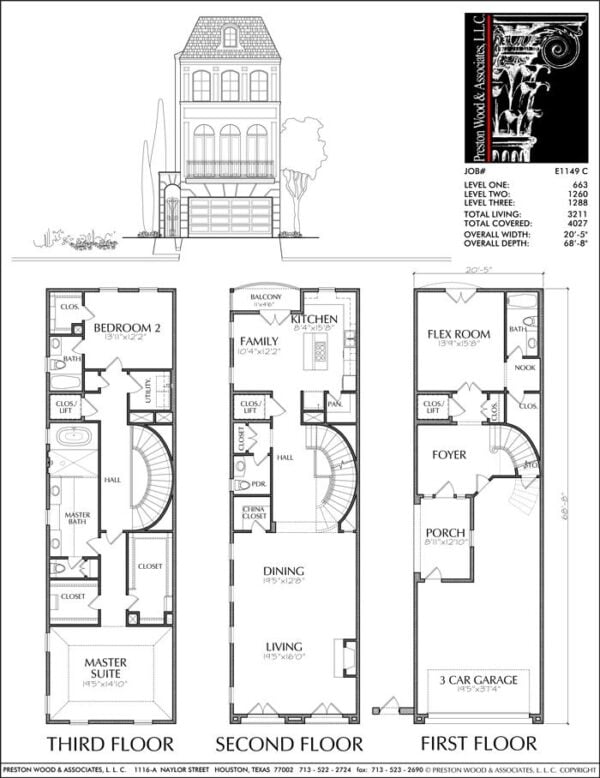 Townhouse Plan E1149 C