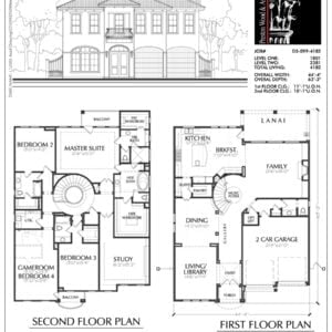 Two Story House Plan D5099