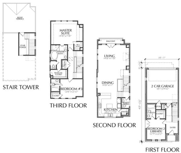 Townhouse Plan E2207 A2.3