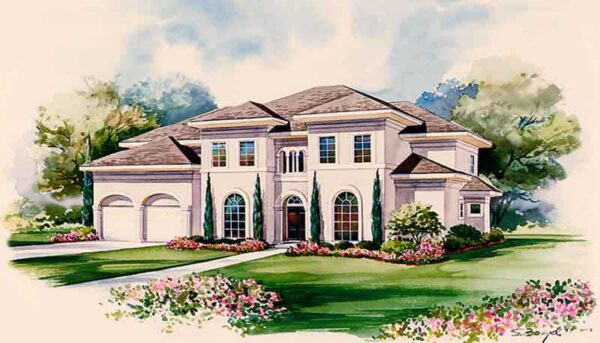 Two Story House Plan C7160