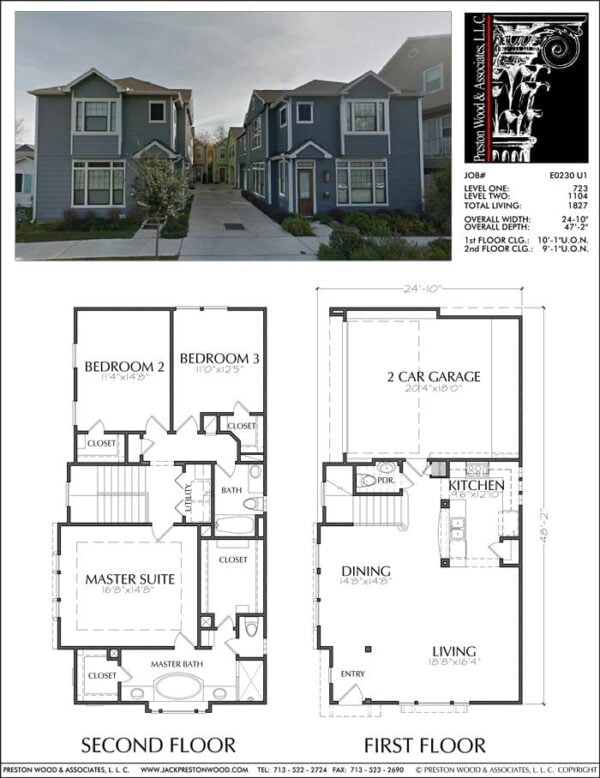 Two Story House Plan E0230 U1