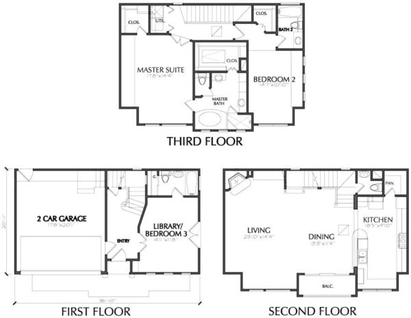 Townhouse Plan E4008 B1.1