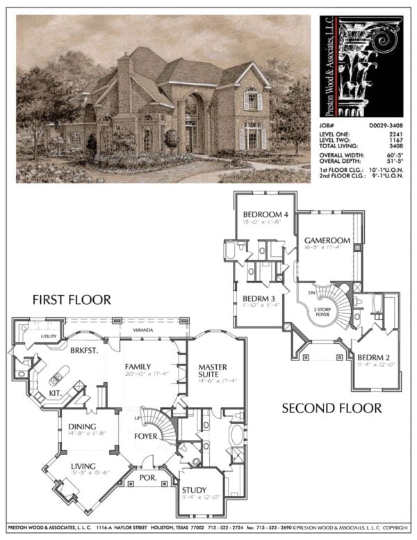 Two Story House Plan D0029