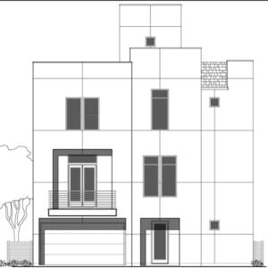 Townhouse Plan E3105 A1.2